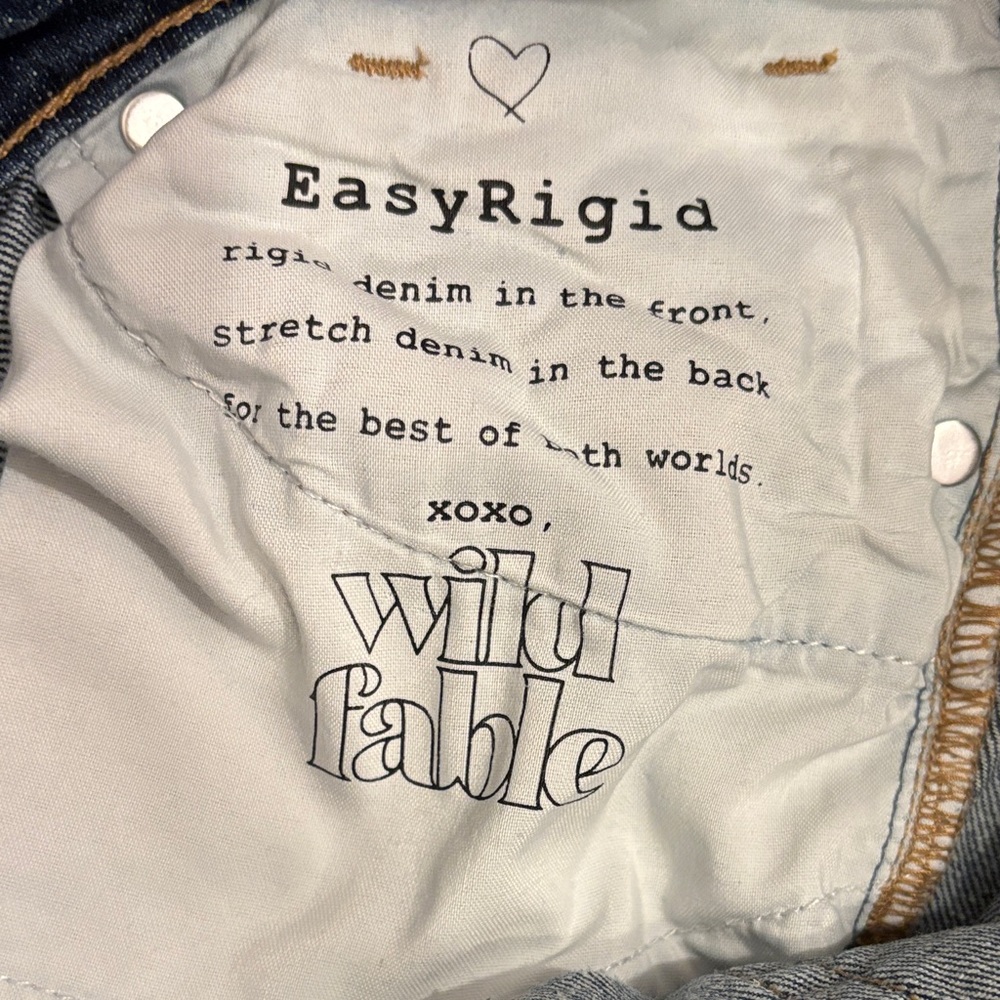 wild fable Low Rise Bootcut Jeans Y2K Acid Wash Stretch Denim - Picture 8 of 8